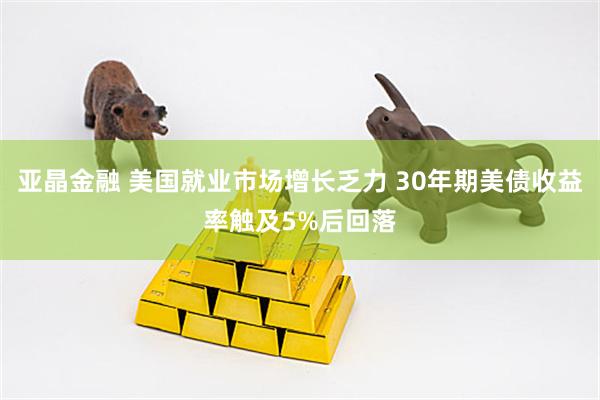 亚晶金融 美国就业市场增长乏力 30年期美债收益率触及5%后回落