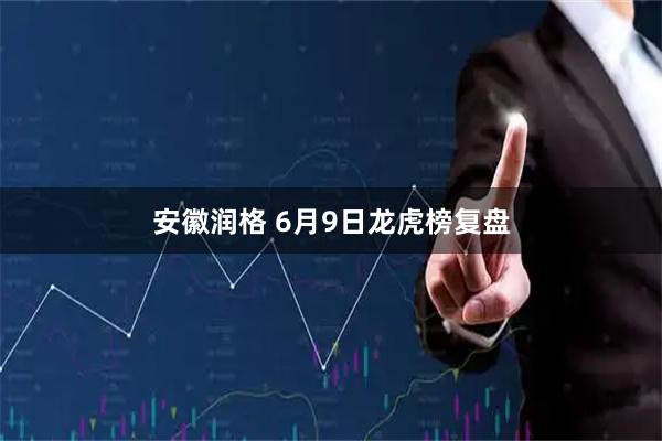 安徽润格 6月9日龙虎榜复盘