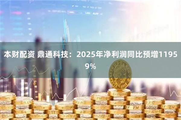 本财配资 鼎通科技:2025年净利润同比预增11959%